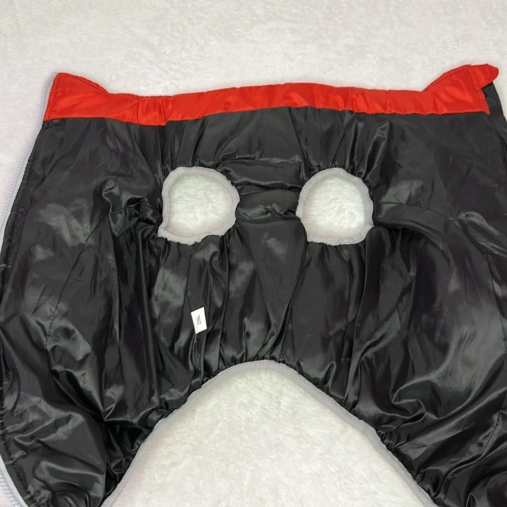 Winter Dog Coat 2XL Red and Gray